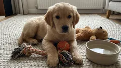 Ab welchem Alter kann man einen Welpen allein zu Hause lassen?