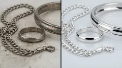 Nur ein paar Sprühstöße und Ihr Schmuck sieht aus, als hätten Sie ihn gerade in einem Juweliergeschäft gekauft. Ich kaufe keinen teuren Schmuck mehr.